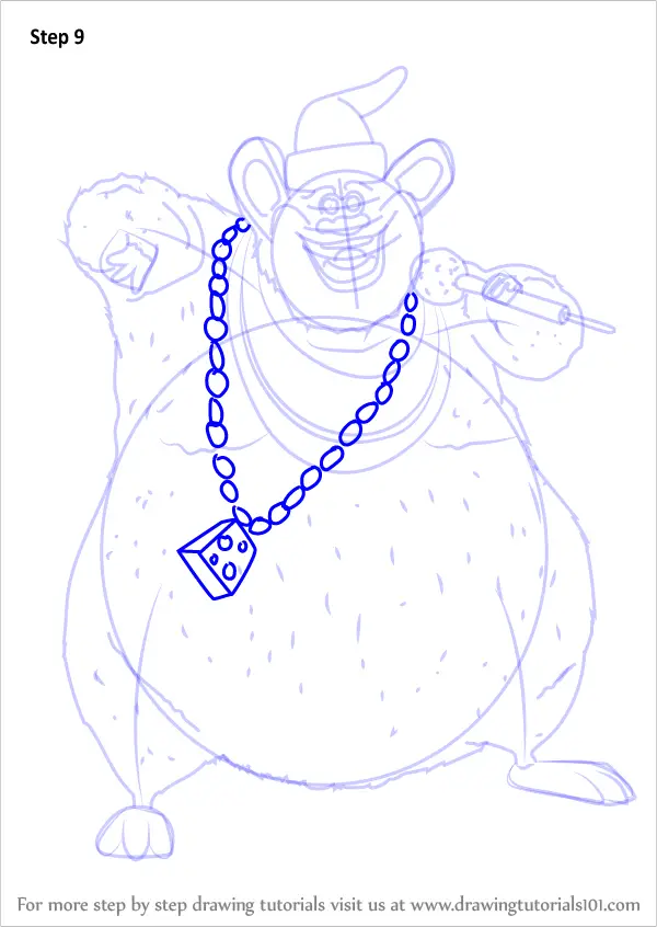 Learn How to Draw Biggie Cheese from Barnyard (Barnyard) Step by Step