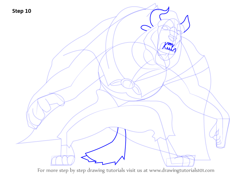 Learn How to Draw Beast from Beauty and the Beast (Beauty and the Beast