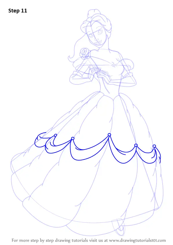 Learn How to Draw Belle from Beauty and the Beast (Beauty and the Beast