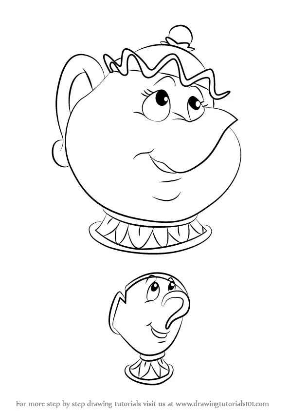 Learn How to Draw Chip Potts from Beauty and the Beast (Beauty and the