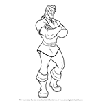 How to Draw Gaston from Beauty and the Beast