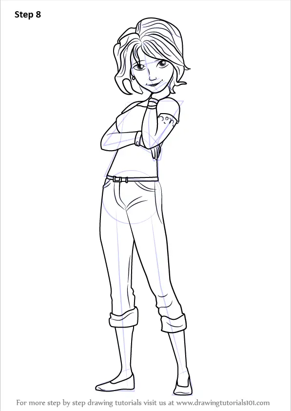 Learn How To Draw Aunt Cass From Big Hero 6 Big Hero 6 Step By Step