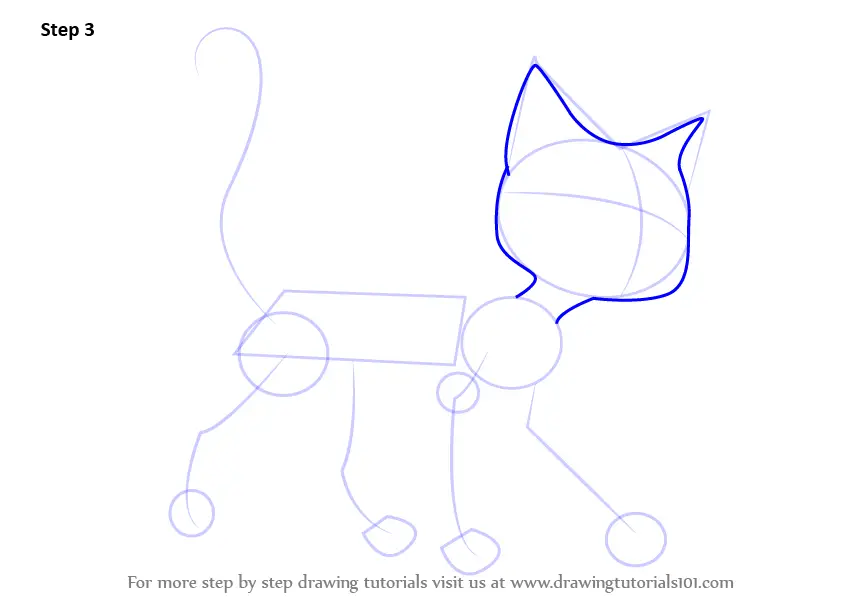 Learn How to Draw Mittens Cat from Bolt (Bolt) Step by Step : Drawing ...