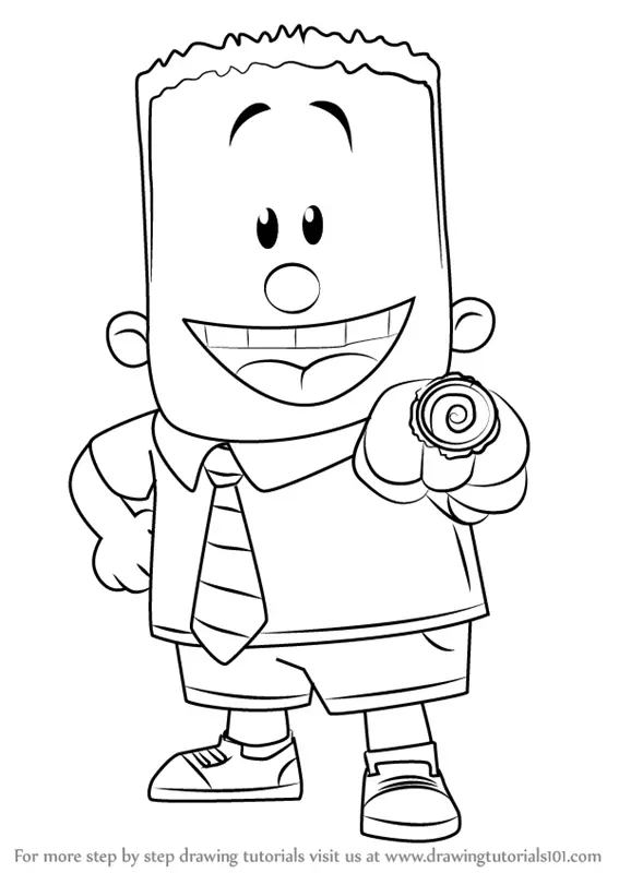 Learn How to Draw George Beard from Captain Underpants Movie (Captain ...