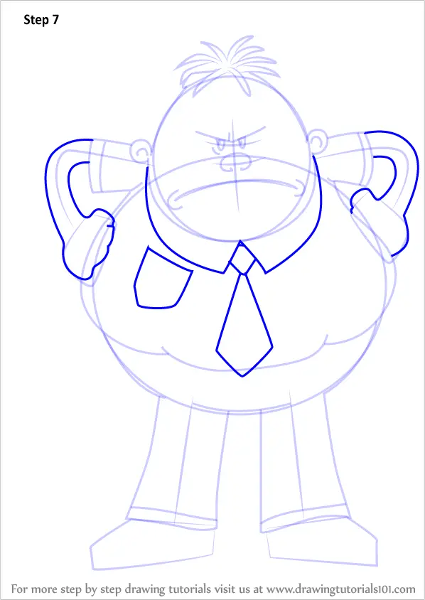 Learn How to Draw Mr. Krupp from Captain Underpants Movie (Captain