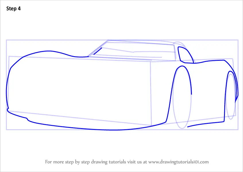 stepstep how to draw jackson storm from cars 3