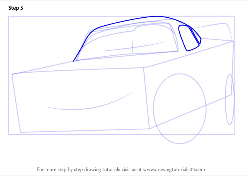 Learn How to Draw Lightning McQueen from Cars 3 (Cars 3) Step by Step