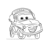 How to Draw Luigi from Cars 3