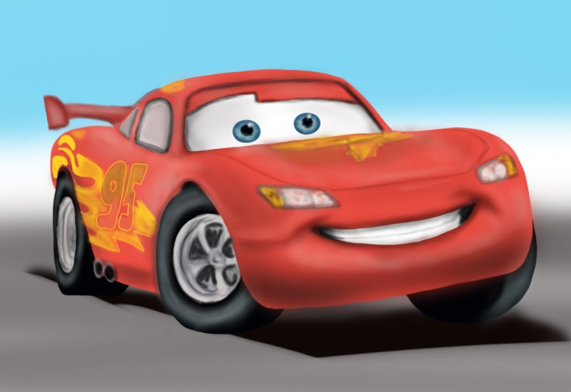 Learn How to Draw Lightning McQueen from Cars (Cars) Step by Step