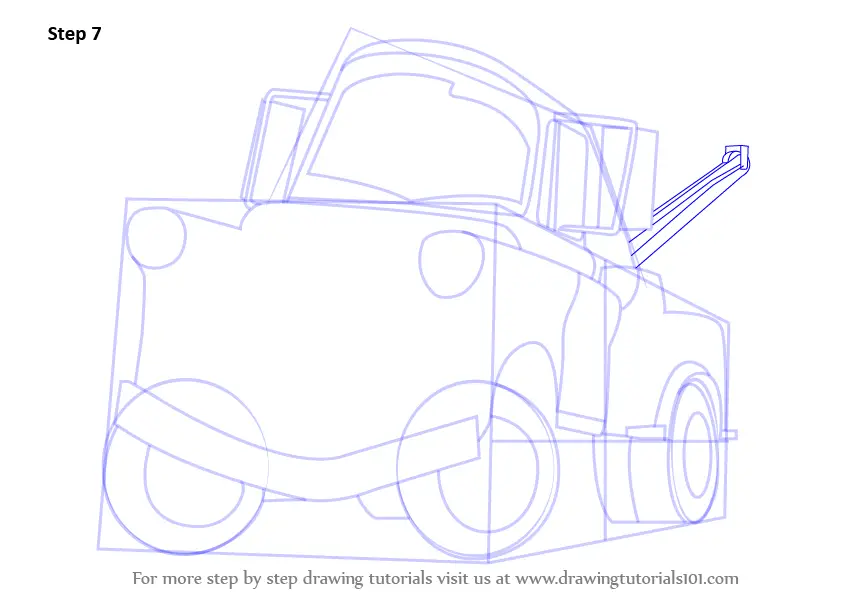 cars the movie mater drawing