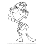 How to Draw Abby Duck from Chicken Little