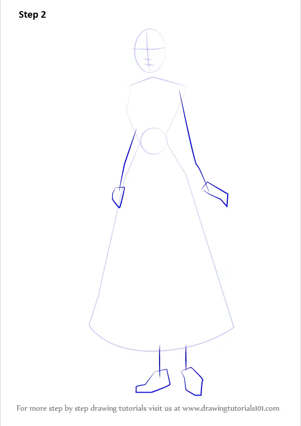 Learn How to Draw Peasant Cinderella (Cinderella) Step by Step