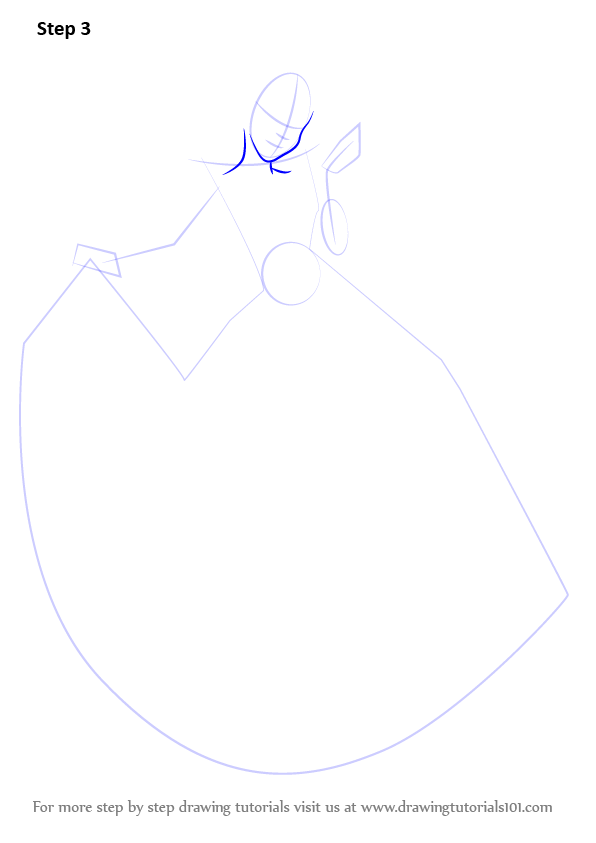 Learn How to Draw Princess Cinderella (Cinderella) Step by Step