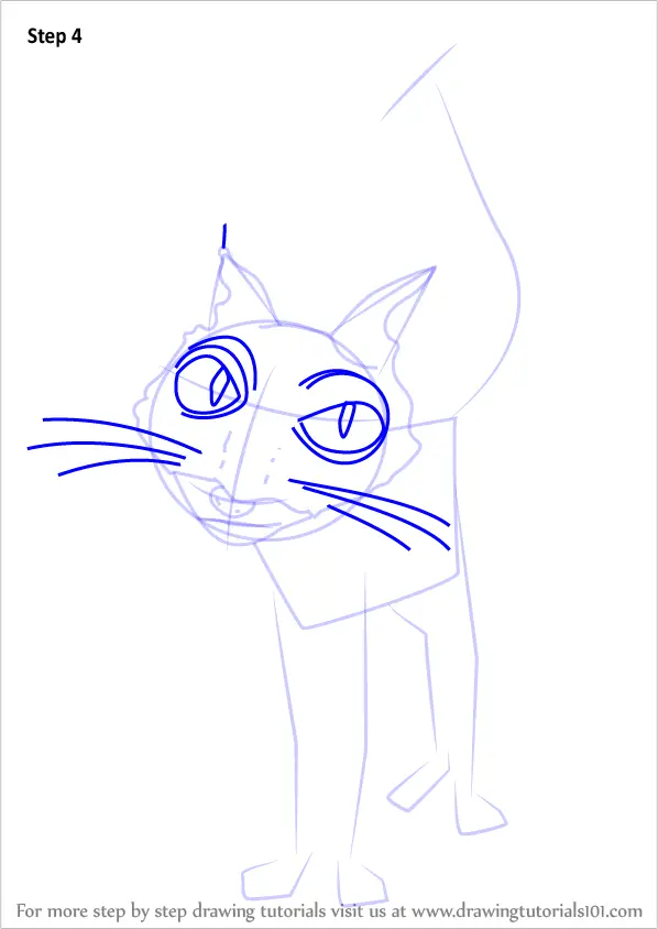 Learn How To Draw Cat From Coraline Coraline Step By Step Drawing Tutorials 5318