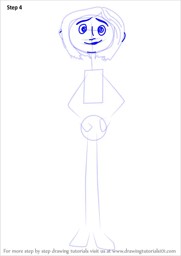 Learn How to Draw Coraline Jones from Coraline (Coraline) Step by Step ...