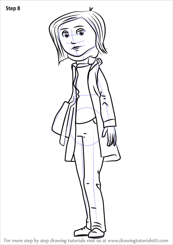 Learn How to Draw Mel Jones from Coraline (Coraline) Step by Step