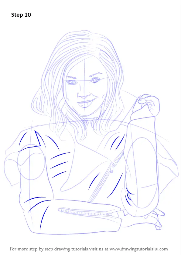 Learn How to Draw Mal from Descendants (Descendants) Step by Step