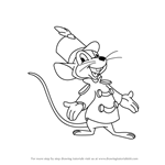 How to Draw Timothy Q. Mouse from Dumbo
