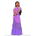 How to Draw Isabela Madrigal from Encanto