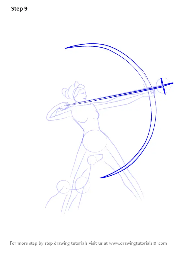 Step by Step How to Draw Diana from Fantasia : DrawingTutorials101.com