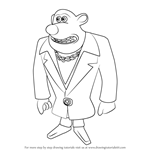 How to Draw Whitey from Flushed Away