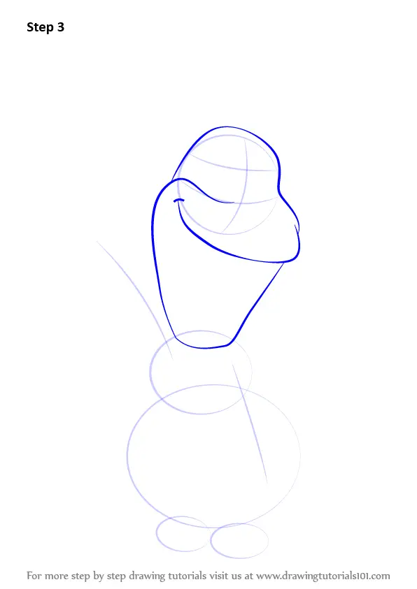 Learn How to Draw Olaf from Frozen (Frozen) Step by Step Drawing