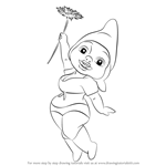 How to Draw Dolly Gnome from Gnomeo & Juliet