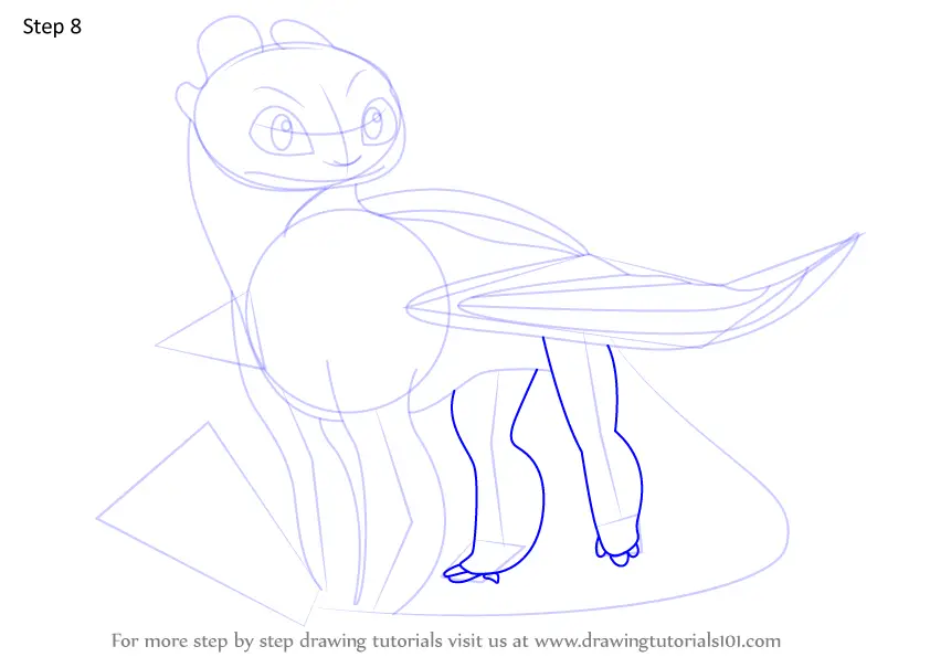 Learn How to Draw Light Fury from How To Train Your Dragon 3 (How To