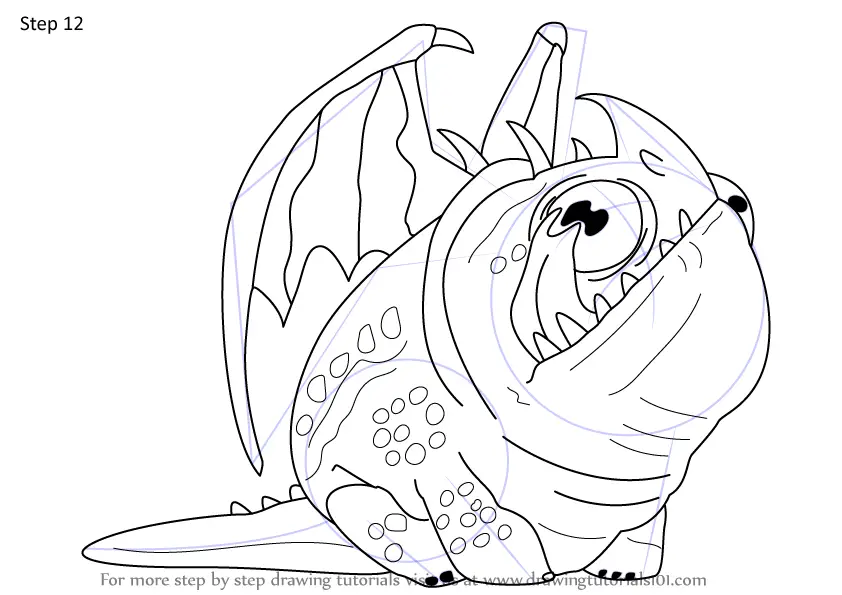 Learn How to Draw Rescued Hobgobbler from How To Train Your Dragon 3