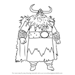 How to Draw Stoick the Vast from How to Train Your Dragon 2