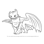 How to Draw Toothless from How to Train Your Dragon 2