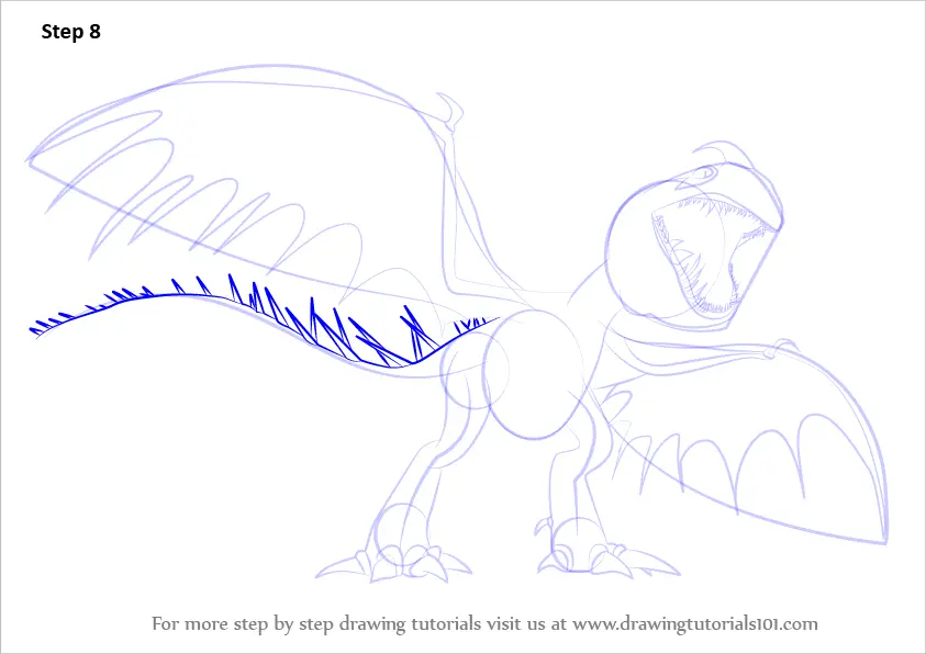 Learn How to Draw Deadly Nadder from How to Train Your Dragon (How to ...