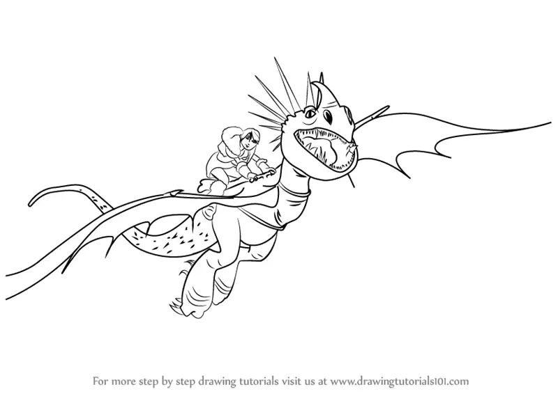 How to Draw Stormfly from How to Train Your Dragon. 