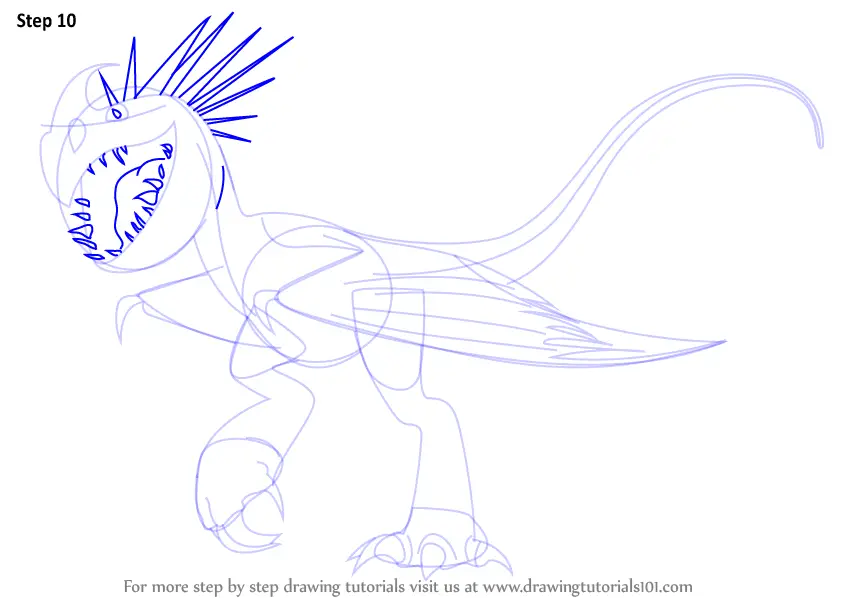 11. How to Draw Stormfly from How to Train Your Dragon. 