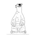 How to Draw Milton from Ice Age