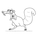 How to Draw Scrat from Ice Age
