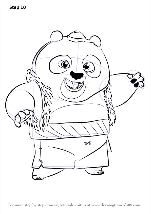 Learn How to Draw Bao from Kung Fu Panda 3 (Kung Fu Panda 3) Step by