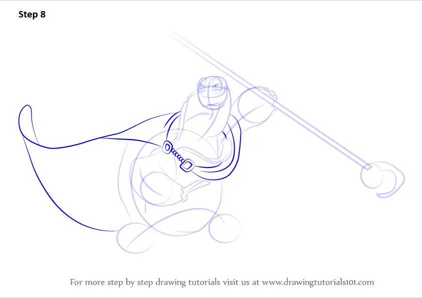 Learn How To Draw Oogway From Kung Fu Panda 3 Kung Fu Panda 3 Step By