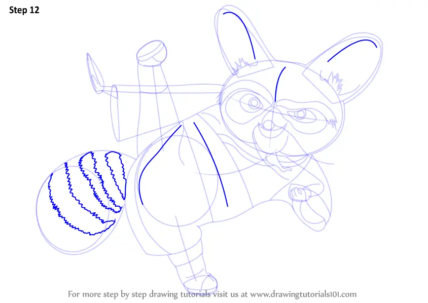 Learn How to Draw Shifu Master from Kung Fu Panda (Kung Fu Panda) Step ...