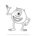 How to Draw Michael Wazowski from Monsters, Inc.