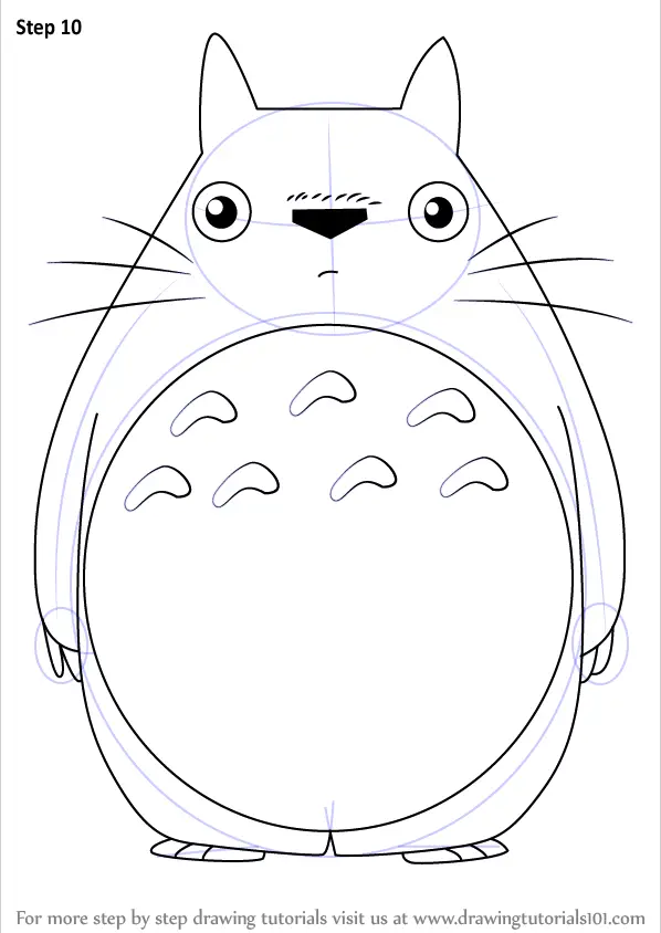 Learn How to Draw Totoro from My Neighbor Totoro (My Neighbor Totoro