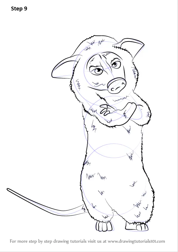 Learn How to Draw Heather from Over the Hedge (Over the Hedge) Step by