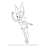 How to Draw TinkerBell from Peter Pan