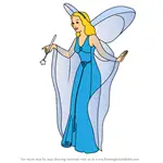 How to Draw Blue Fairy from Pinocchio