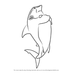 How to Draw Don Edward Lino from Shark Tale