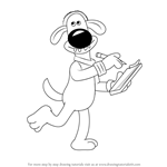 How to Draw Bitzer from Shaun the Sheep