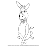 How to Draw Donkey from Shrek