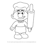 How to Draw Baker Smurf from Smurfs - The Lost Village