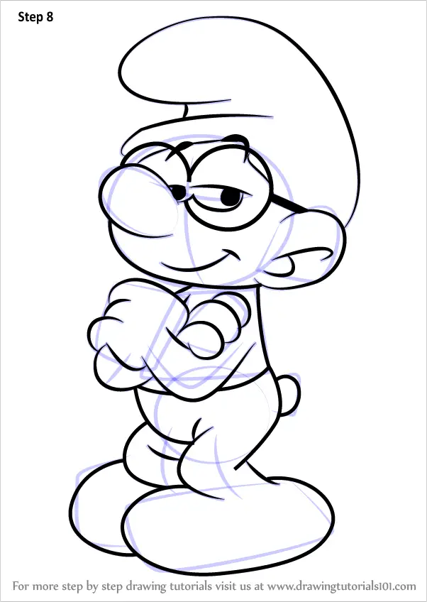 learn-how-to-draw-brainy-smurf-from-smurfs-the-lost-village-smurfs