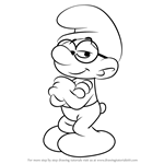 How to Draw Brainy Smurf from Smurfs - The Lost Village
